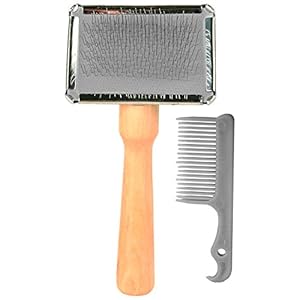 Trixie 2353 Softbürste, 6 × 13 cm, braun, silber