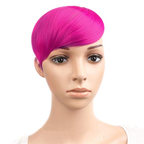 Amazon Com Real Thick Natural Bang False Hair Bangs Blonde Blue