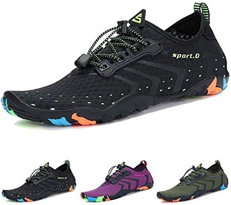 Oberm Womens Mens Water Shoes Quick-Dry Barefoot Aqua Socks