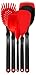 Dreamfarm Set of the Best | Non-Scratch Kitchen Utensils Set | Silicone Cooking Utensils Set | Chopula, Supoons & Spadles | Set of Non-Stick Kitchen Tools | Red