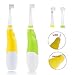 Kids Baby Toothbrush, ALLOMN Oral Care Baby Sonic Electric Toothbrush with 2 brush heads Soft Bristle LED Lights (Green Color)
