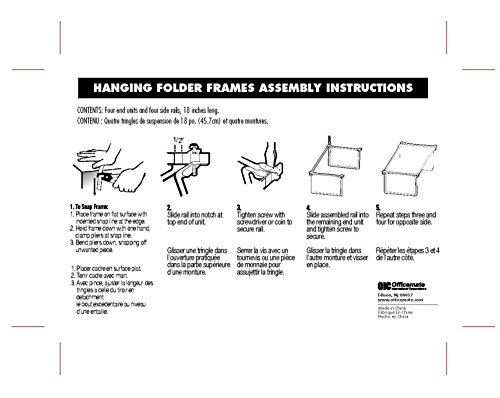 Cornici Per Appendere File Officemate - Formato Lettera, Regolabili 35.6-45.7 Cm, 2 Pezzi - Foto 9
