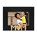 Isaac Jacobs Black Wood Sentiments Mom Picture Frame, 4x6 inch, Photo Gift for Mother, Family, Display on Tabletop, Desk (Black)