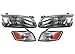 Toyota Camry 97 98 99 Head And Corner Light With Bulbs 4 Piece Combination Set