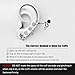 OwMell Cool Handmade Single Nose Ring Ear Cuff Earring Clip Coiled S925 Sterling Silver 3 Ways to Wear