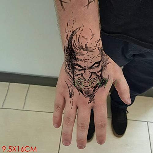 Tzxdbh étanche Autocollant De Tatouage Temporaire Lettre De