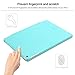 BESDATA Ultra Thin Magnetic Smart Cover Translucent Back Case for 2013 iPad Air + Screen Protector + Cleaning Cloth + Stylus(Blue)