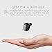 [Mini Bluetooth Earbud] QCY Wireless Invisible Headphones Headset With Mic, Hands-free Stereo noise canceling for Apple iPhone 7, 7 Plus, 6 Plus, 5S, 4S, and Android Phones - Black