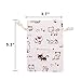 Amariver 24 Pcs Cute Cat Burlap Drawstring Bag Double Drawstring Linen Bags Reusable Linen Pouches, Perfect for Jewelry Pouch, Wedding Birthday Parties Favor, Gift/Candy Bags, Set of 24