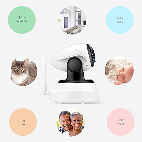 Dollermy-Monitor-Camera720P-HD-Home-WiFi-Wireless-Security-Surveillance-Camera-with-Motion-Detection-PanTilt-2-Way-Audio-and-Night-Vision-Baby-Monitor