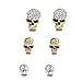 EVBEA Cute Skull Studs Womens Gothic Cool Statement Skeleton Jewelry Candy Skull Earrings