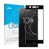 Screen Protector for Sony Xperia XZ1 Compact, Olycism Full Coverage[ case friendly] Perfect Fit [2.5D Curved Edge Ultra HD Clear, Anti-Scratch, Bubble Free] Premium Tempered Glass Screen Protector