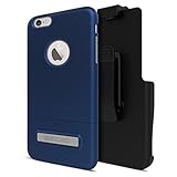 Seidio SURFACE with Metal Kickstand Case & Holster Combo for iPhone 6 Plus/6s Plus - Non-Retail Packaging - Royal Blue/Gray