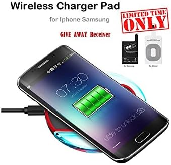 Wireless Charger,Ultra-Slim QI Wireless Charging Pad for Samsung Galaxy Edge/S4/S5S6/S6 Edge/S6 Edge Plus/S6 Active/Note 5, Nexus 4/5/6, Nokia Lumia 920, LG Optimus Receiver (Black)