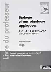 Biologie Et Microbiologie Appliquees En Structure Et A Domicile Bac Pro Assp Professeur 2018 Professeurs Lp Autres French Edition Savignac Blandine Lavaire Caroline Marais Delphine Meslier Frederique Oustalniol Jacqueline