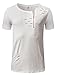NITAGUT Mens Hipster Hiphop Holes Design T-Shirt Cotton Crewneck Tees Zipper Trim