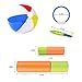 Pool Toys Underwater Swimming Diving for Kids Summer，Foam Water Guns 4Pcs, Dive Rings 4Pcs, Torpedo Bandits 4Pcs , 21 Inch Inflatable Beach Ball 1Pcs with Waterproof Bag, 14 Packs，Ages 3 up