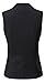 Vocni Women's Fully Lined 4 Button V-Neck Economy Dressy Suit Vest Waistcoat - Black Pinstripe, US XS+ (Asia L)