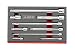 ARES 70330 | 9-Piece Wobble Extension Set | Premium Chrome Vanadium Steel Construction | 1/4-inch, 3/8-inch and 1/2-inch Drive Sizes Included | Storage Tray Included