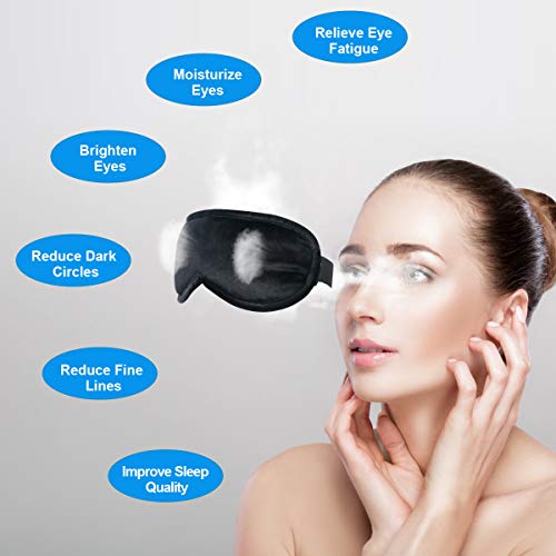 Heated Eye Mask Moist Heat Eye Compress(2Packs) Microwave Heated Eye