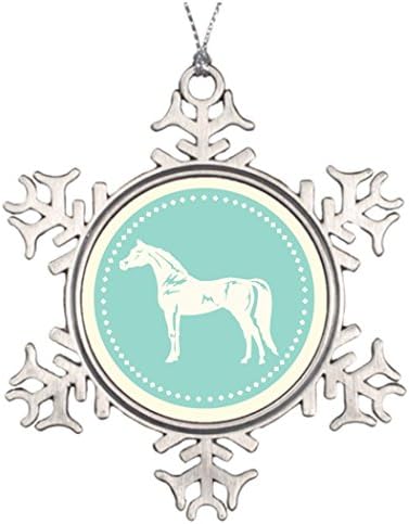 SMALL Poppy Personalized Family Christmas Snowflake Ornaments Arabian Horse Silhouette Making Christmas Tree Decorations