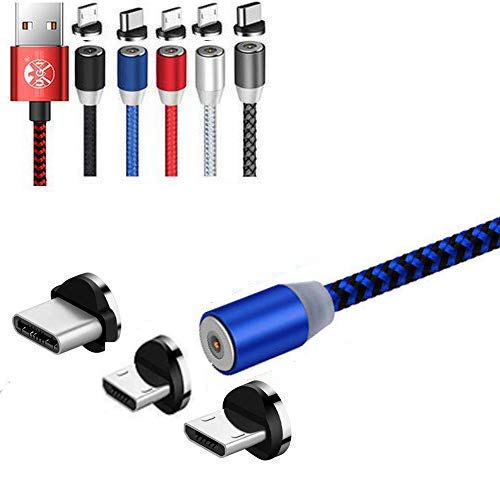 UGI Magnetic Charger Cable 360° Round in USB C Micro USB 10 FT