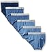 Hanes Men's 6-Pack FreshIQ Exposed Waistband Mid-Rise Brief, Dyed, Large