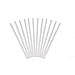 Plastic White Dowel Rods for Tiered Cake Construction, 16 Inch X 1/2, Pack of 12 by Poly-Dowels