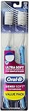 Oral-B Sensi-Soft Toothbrush Twin Pack, Colors May Vary