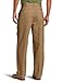 IZOD Men's American Chino Pleated Pant, English Khaki, 36W x 34L