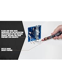Southwire Tools & Equipment 40136 N Tipo de pluma Detector de émbolo con linterna, 48 600 V AC Pro