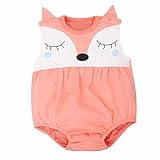 Romper , FEITONG Newborn Baby Girls Boys Teddy Leotard Jumpsuits Romper (6 Months, Orange)