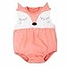 Romper , FEITONG Newborn Baby Girls Boys Teddy Leotard Jumpsuits Romper (6 Months, Orange)