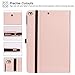 Ztotop Case for New IPad 9.7 Inch 2018/2017,Premium PU Leather Business Slim Folding Stand Folio Cover with Auto Wake/Sleep,Pencil Holder and Multiple Viewing Angles,Rose Gold