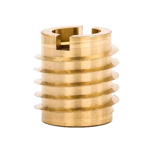 E-Z LOK Knife Threaded Insert for Hard-Wood, Brass