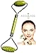ACCU-JADE Jade Roller for Face in Professional Salon Quality | Jade Face Roller & Face Massager for Wrinkles, Fine Lines Under Eyes & Puffiness | Anti Aging Jade Facial Roller to Rejuvenate your Skin