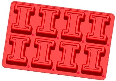 Fanpans MasterPieces NCAA Illinois Illini, Ice Trays & Candy Mold, Set of 2, Orange