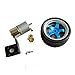 FLORMOON 3-12V Miniature Gear DC Motor with Fixed Frame Coupling Wheel for DIY Toys Science(12V-46RPM)