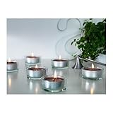 Ikea Home Indoor Scented Tealight Calming Spa Gray - 30 Pack