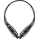 Universal S Gear -HV-Digitial 500 Wireless Music Stereo Bluetooth Headset Neckband Style Earphone Headphone performance flexible comfort quick Foldable Hands frees Black