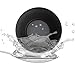 Ecandy Bluetooth Wireless Waterproof Shower Speaker: Black,water Proof Bluetooth 3.0 Speaker, Mini Water Resistant Wireless Shower Speaker