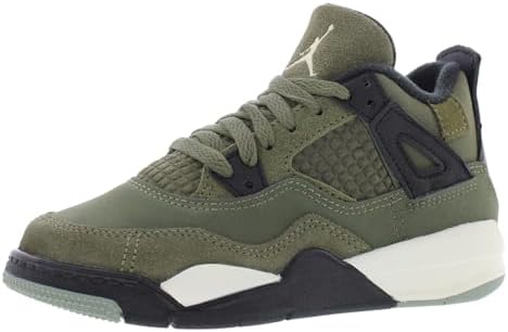 Amazon.com: Jordan Big Kid's 4 Retro SE Craft Medium Olive/Pale