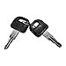 White RV Paddle Door Handle | RV Door Lactch | Entry Door Handle | Camper (Trailer) Front Door Handle | Door Knob | w/Deadbolt (2)