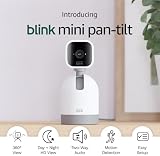 Blink Mini Pan-Tilt Rotating Indoor Camera HD Wi-Fi Pet Security Alexa White view 5