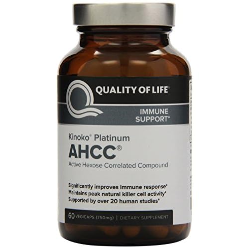 Quality of Life Kinoko Platinum AHCC 750 Mg 60 Ct image
