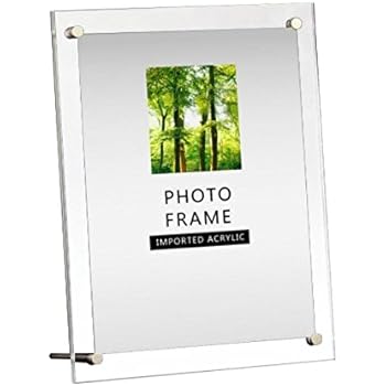 Modern Acrylic Photo Frame - Desktop / Free standing (8x10 inches)