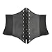 TopTie 7-Inch Wide Corset Waist Belt BLACK-LARGE