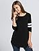 etuoji Fashion Women T-Shirt Baseball Long Blouse Casual Long Sleeve
