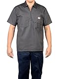 Ben Davis Short Sleeve 1/2 Zip Shirt 183 Charcoal Gray X-Large