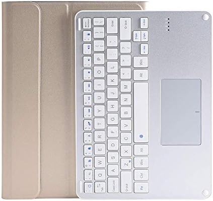 TiKeDa Keyboard Case for Huawei MediaPad M5 Pro 10.8 Inch [Touchpad],Ultra Thin Smart Folio Detachable Aluminum Alloy Keyboard with Auto Wake/Sleep (Gold)